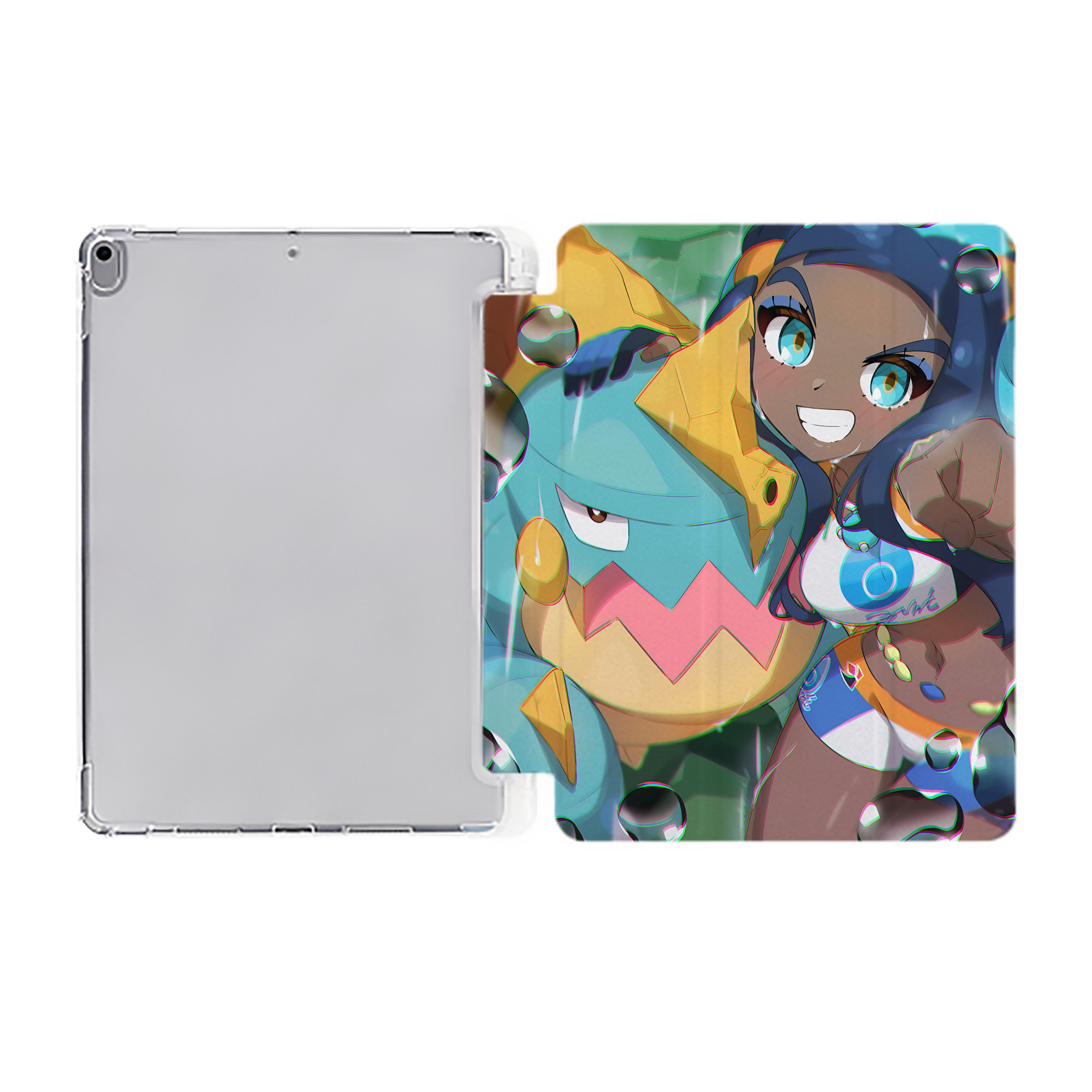 （画像用） ポケットモンスター Pokémon IPad ケース ペン収納付き 三つ折りスタンド PUレザー×シリコン 対応機種9.5/10.5/10.9インチ